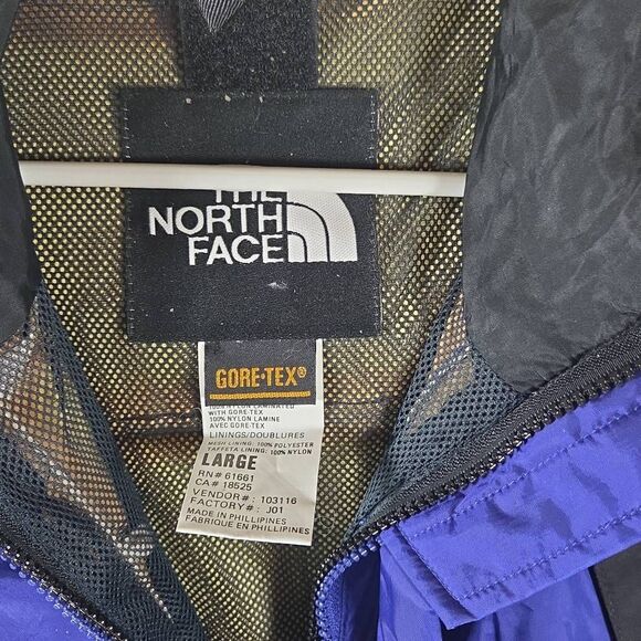 The North Face Men's Mountain Light GORE-TEX Windbreaker Jacket Black Blue Large - Picture 4 of 6